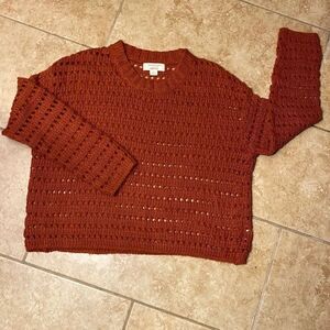 Burnt orange sweater